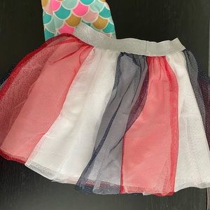 Girls Red/White/Blue Skirt